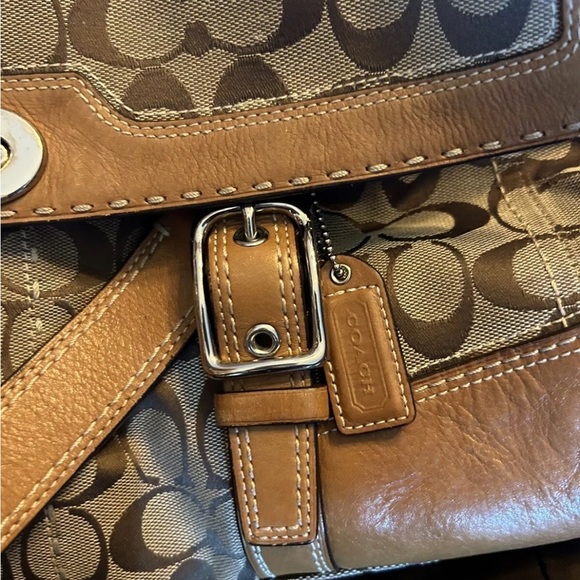 Coach Brown Signature Shoulder Bag - Picture 3 of 15
